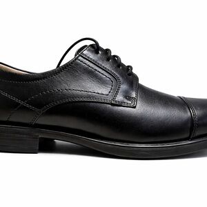 Florsheim Men’s 7D Black Leather Cap Toe Oxford Dress Shoes Comfortech